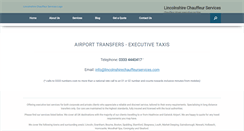 Desktop Screenshot of lincolnshirechauffeurservices.com